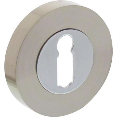 Keyhole escutcheon 10x52 mm with lugs