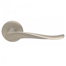 Door handle SPIN with keyhole escutcheon on rose (E)