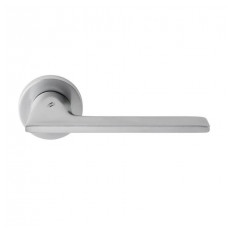 Door handle ALATO with cylinder escutcheon on 10 x 50 mm rose (E)