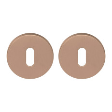Blank escutcheon BBB2014 on rose 6,5 x 53 mm LBR PVD (SC)