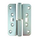 Door hinge 114.5x84x3,1 mm KS ZN right